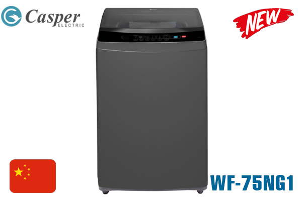 Máy giặt Casper WT-75NG1 7.5 Kg màu ghi xám [Mẫu mới 2023]