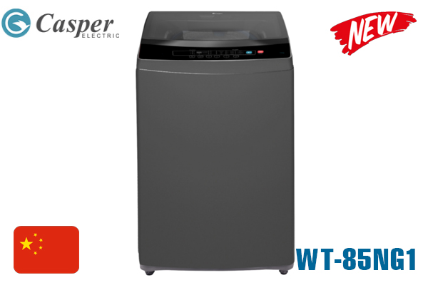 Máy giặt Casper WT-85NG1 8.5Kg màu ghi xám [Mẫu mới 2023]