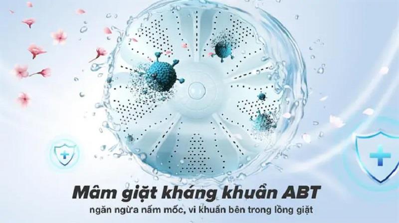 Máy giặt Aqua 8kg AQW-KS80GT.S mâm giặt abt