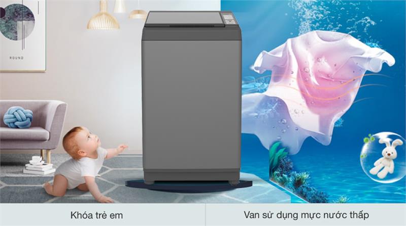 Máy giặt Aqua 9kg AQW-S90CT.S