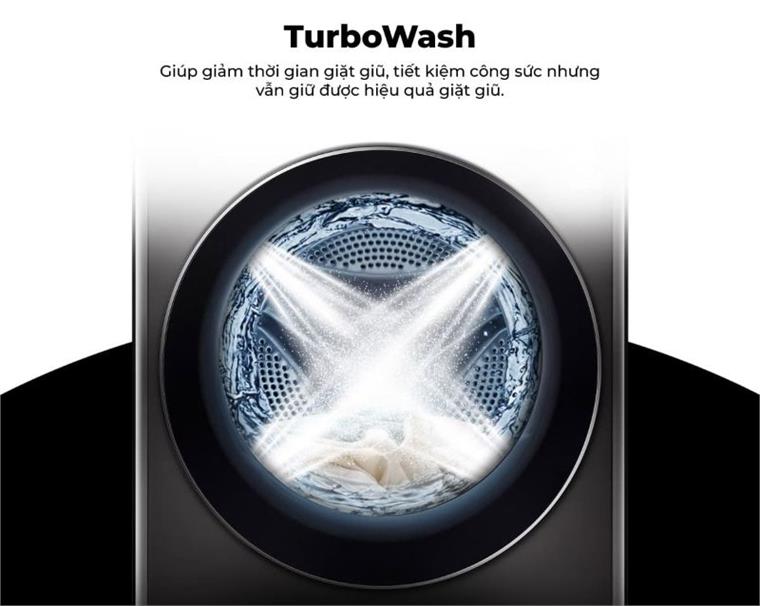 Máy giặt LG 10kg FV1410S4B turbowash