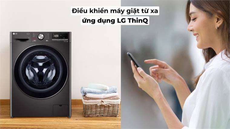 Máy giặt LG FV1410S4B điều khiển qua điện thoại thông minh