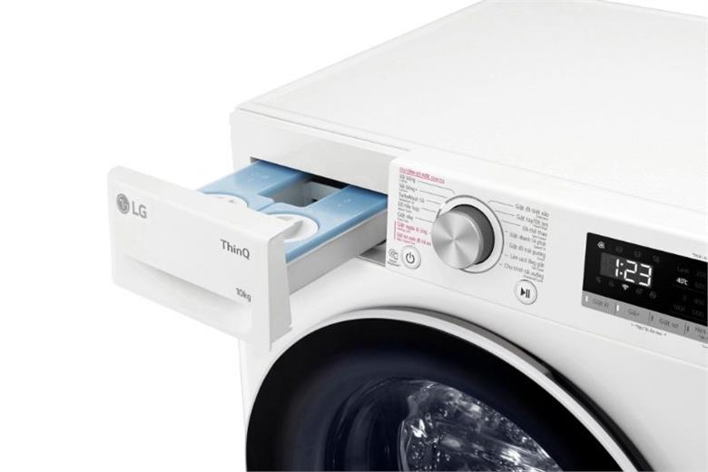 Máy giặt LG cửa ngang 10kg FV1410S4W1 - Bảng điều khiển song ngữ
