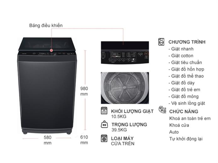 Máy giặt Toshiba AW-DUK1160HV(SG) Đa dạng chương trình 