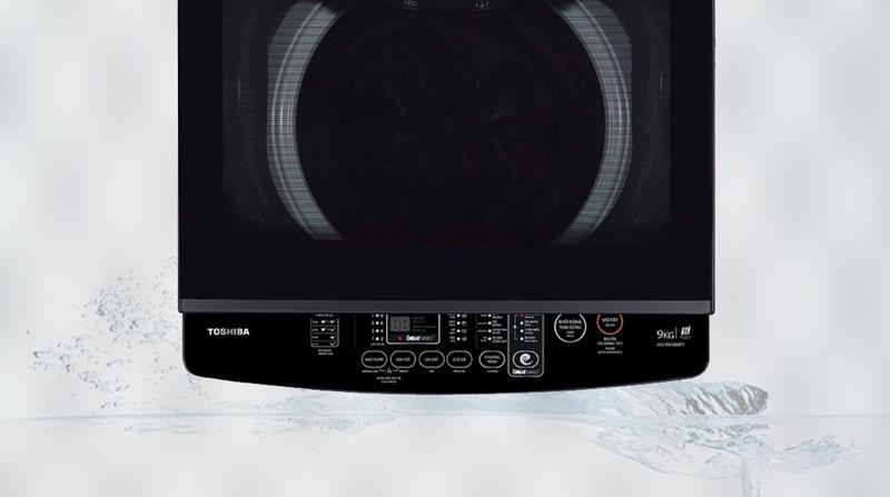 Máy giặt Toshiba 10kg AW-M1100JV(MK) Nắp máy hiện đại, an toàn