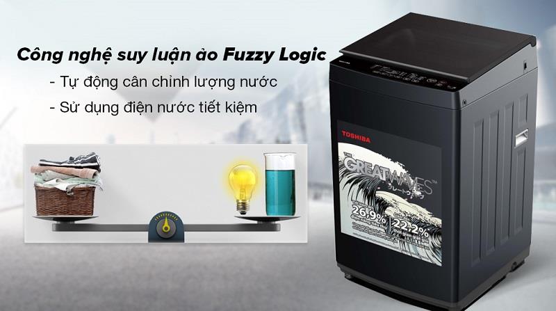 Máy giặt Toshiba 9kg AW-M1000FV(MK) Công nghệ Fuzzy Logic 