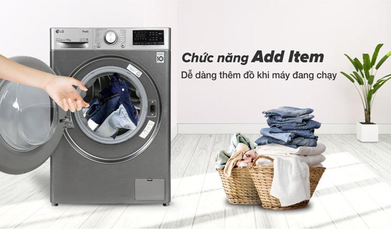 LG FV1410D4M1 Thêm đồ trong khi giặt
