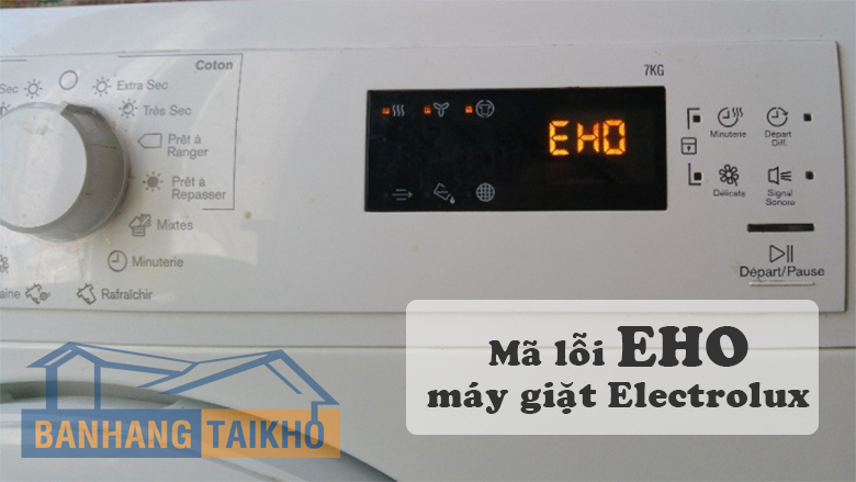 máy giặt electrolux báo lỗi eho