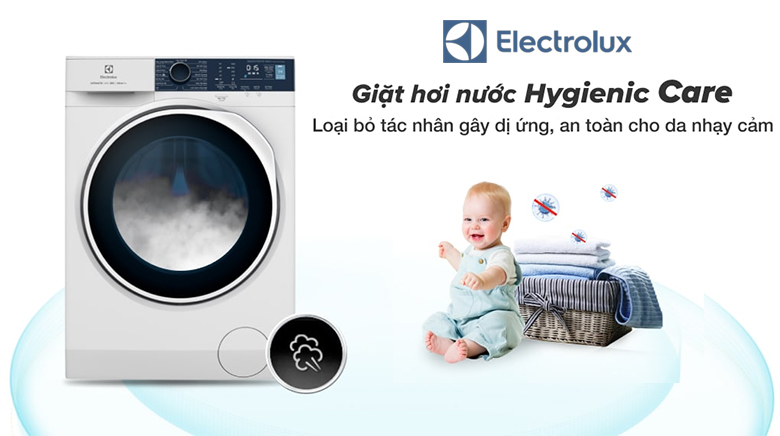 máy giặt electrolux công nghệ HygienicCare diệt khuẩn hiệu quả