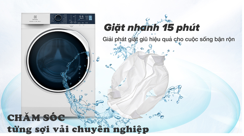 máy giặt electrolux EcoInverter tiết kiệm điện lên đến 50%