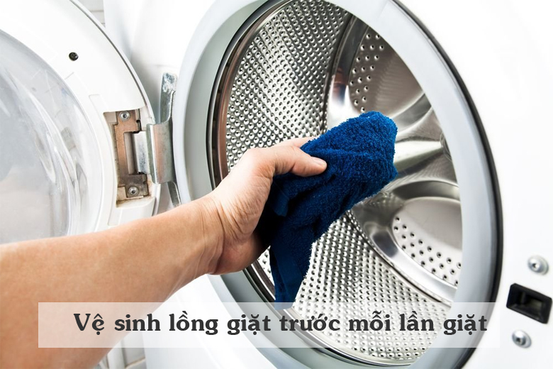Cách vệ sinh máy giặt Panasonic - Vệ sinh lồng giặt