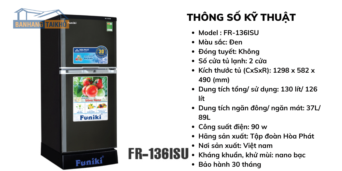Tủ lạnh Funiki 120L 11