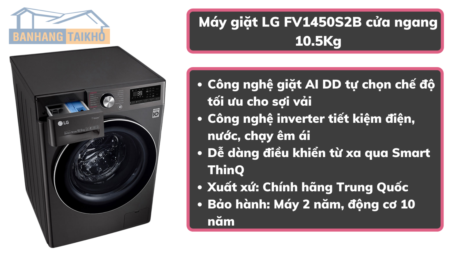 Máy giặt LG 10kg 8