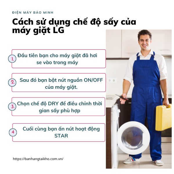 Máy giặt LG sấy khô 1