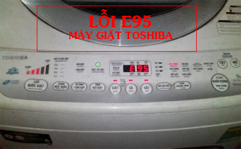 Lỗi E95 máy giặt Toshiba