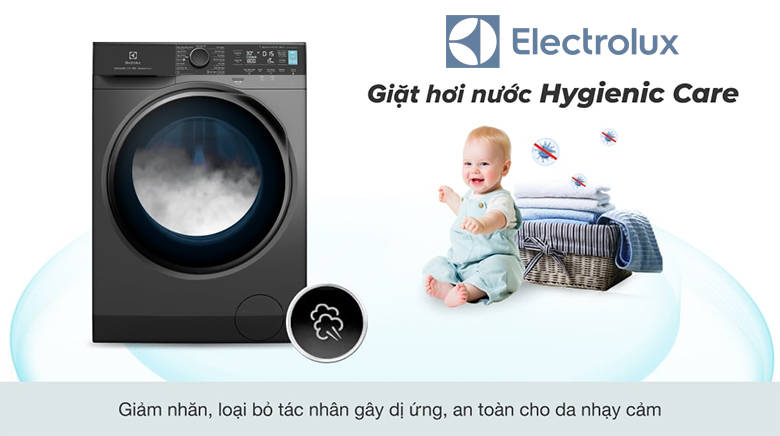 Công nghệ HygienicCare máy giặt electrolux diệt khuẩn, ngừa dị ứng