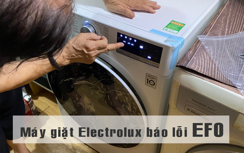 Máy giặt Electrolux báo lỗi EF0