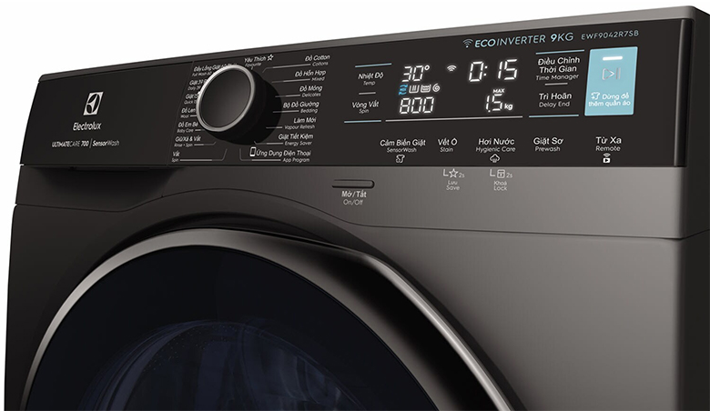 máy giặt Electrolux EWF9042R7SB sử dụng dễ dàng