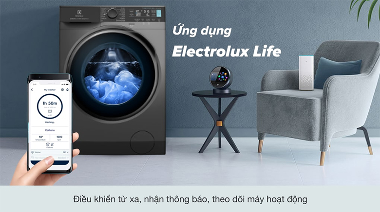 Electrolux life dễ dàng điều khiển máy giặt dù đang ở bất kỳ đâu