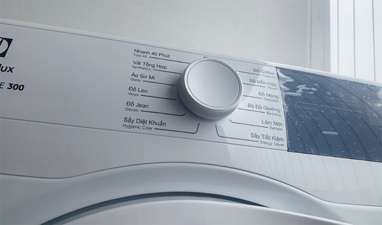 máy giặt electrolux mất nguồn do hỏng núm chọn chương trình