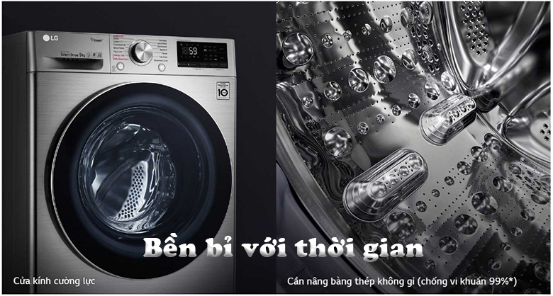 máy giặt lg bền bỉ với thời gian