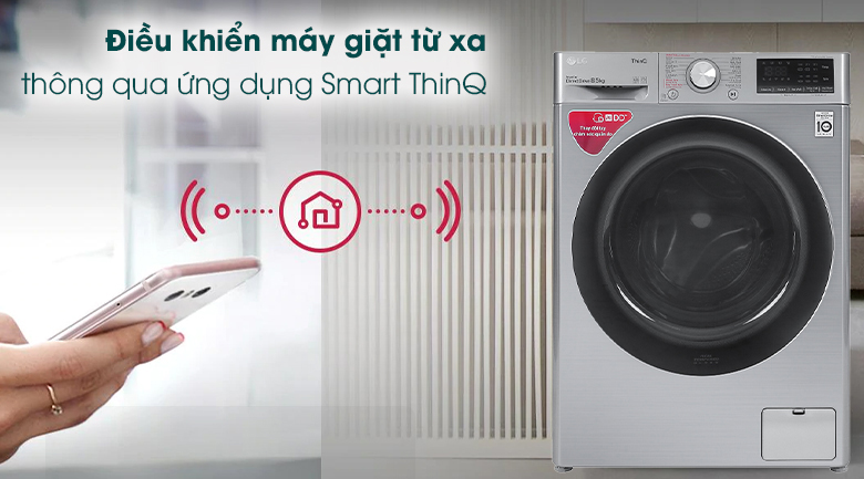 Máy giặt LG smart thinq điều khiển dù đang bất kỳ đâu