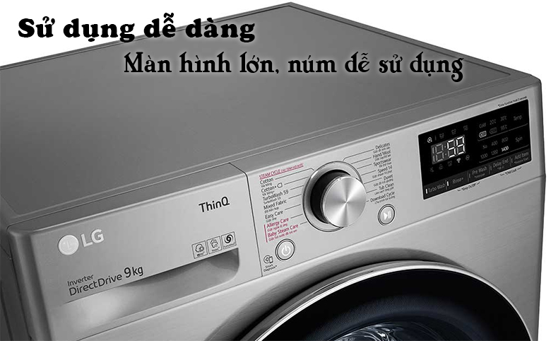 Máy giặt lg sử dụng dễ dàng, vệ sinh đơn giản