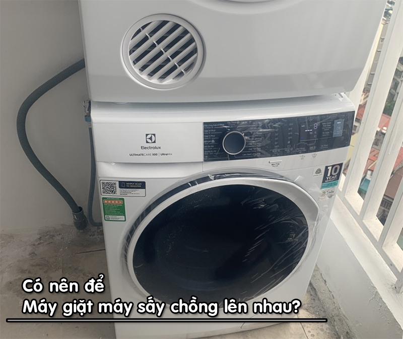 máy giặt máy sấy chồng lên nhau  - 8