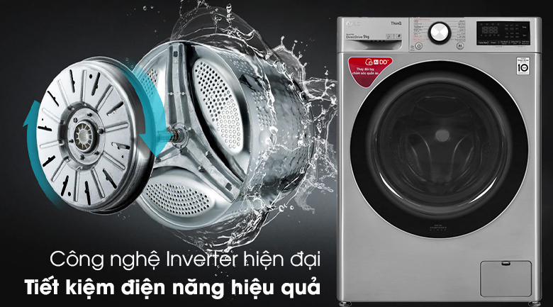 Máy giặt sấy LG inverter tiết kiệm điện, nước