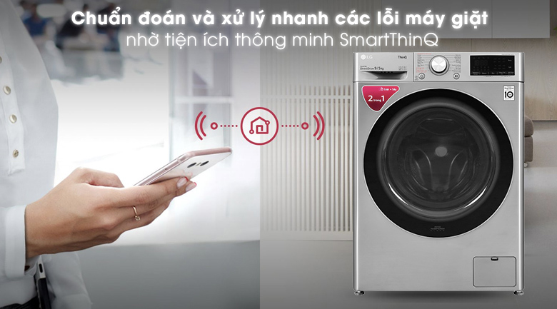 Máy giặt sấy LG kết nối smart thinq