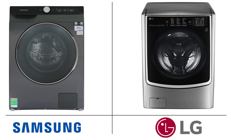 So sánh máy giặt LG và Samsung