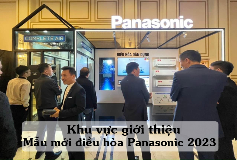 Khu vực giới thiệu mẫu mới điều hòa Panasonic treo tường 2023